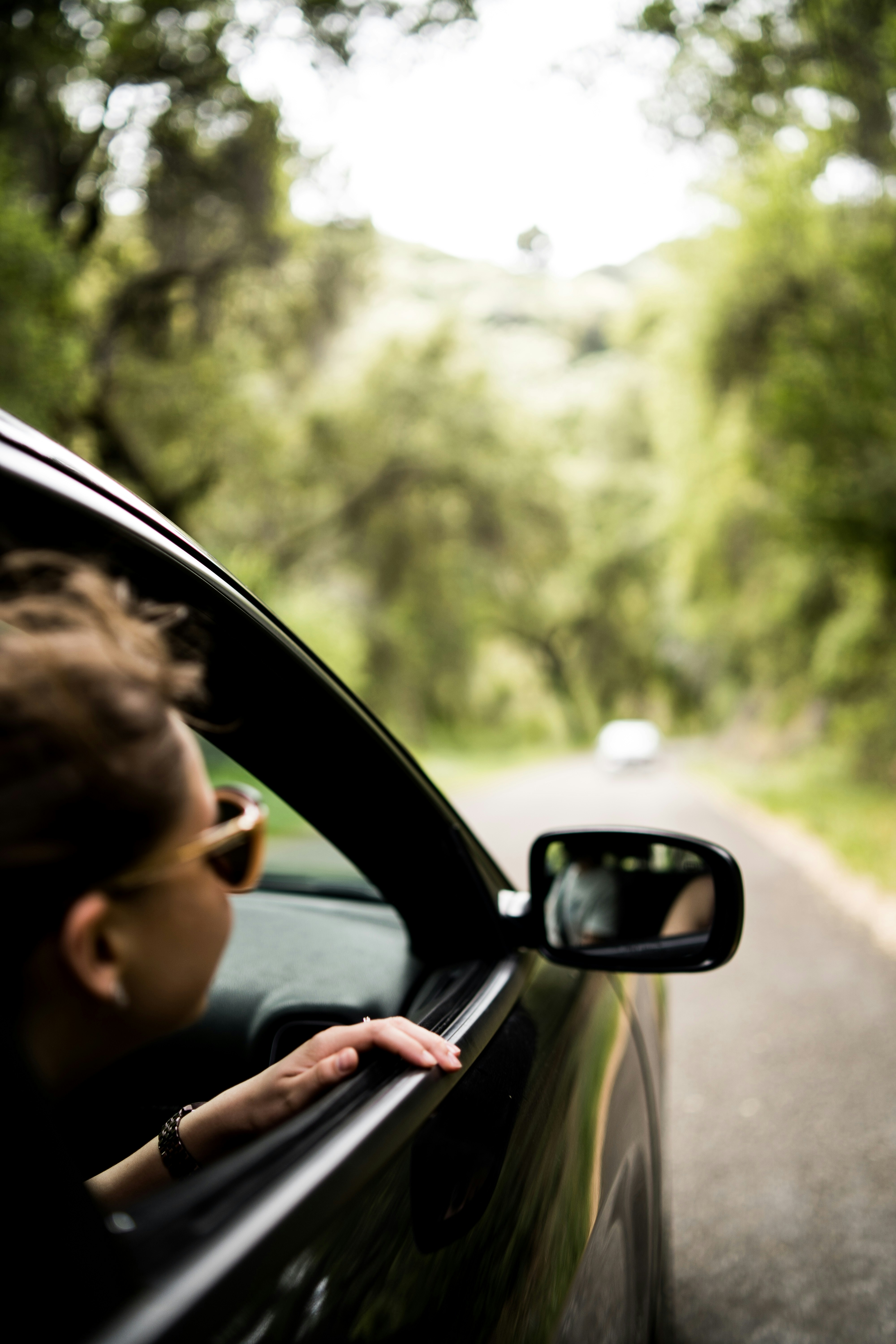 image of person driving